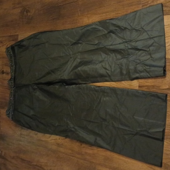 Laurel Black Detailed Embellished Waisted Straight Leg Trousers QQQ - Picture 1 of 7
